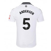 Camisa de Futebol Fulham Joachim Andersen #5 Equipamento Principal 2024-25 Manga Curta
